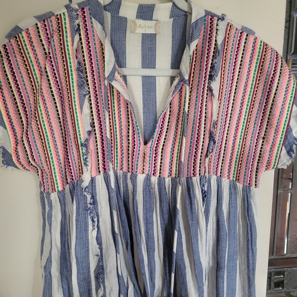 Altar'd State Tops - Stripped baby doll blouse